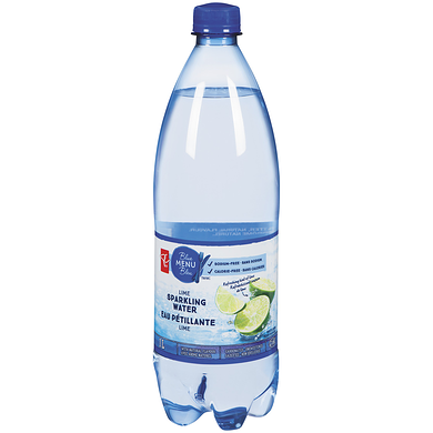 PC Blue Menu Lime Sparkling Water 1 l, $0.10/100ml
