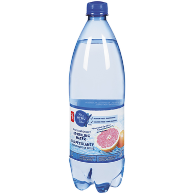 PC Blue Menu Pink Grapefruit Sparkling Water 1 l, $0.10/100ml