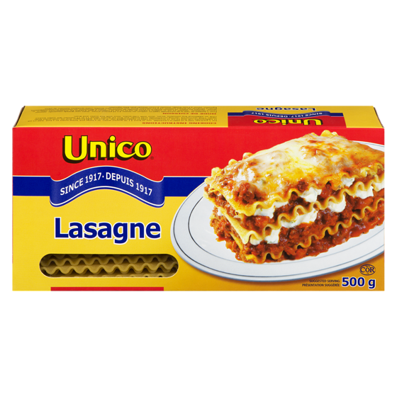 Unico Lasagne 375 g, $0.93/100g