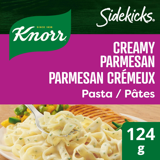 Knorr Sidekicks Plat d'Accompagnement de Pâtes Parmesan Crémeux 124 g, 1,81 $/100g