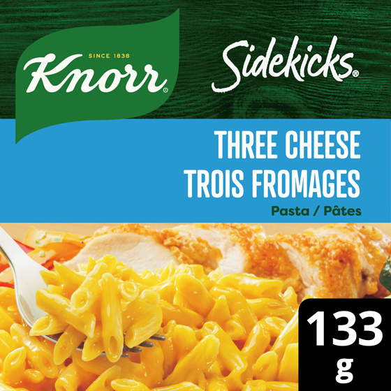 Knorr Plat d'Accompagnement de Pâtes Trois Fromages  133 g, 1,69 $/100g