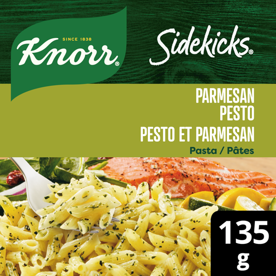 Knorr Sidekicks Parmesan Pesto Pasta Side Dish 135 g, $2.21/100g