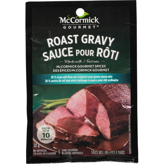 McCormicks 25% Less Salt Roast Gravy 32 g, $7.16/100g