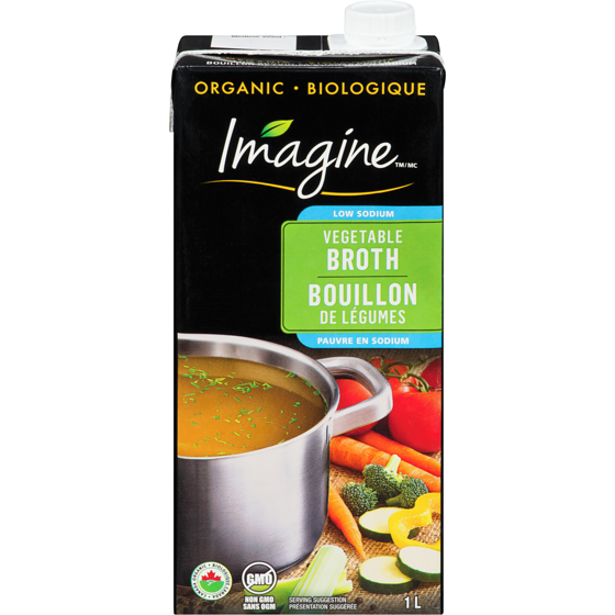 Imagine Organic Low Sodium Vegetable Broth 1 l, $0.55/100ml