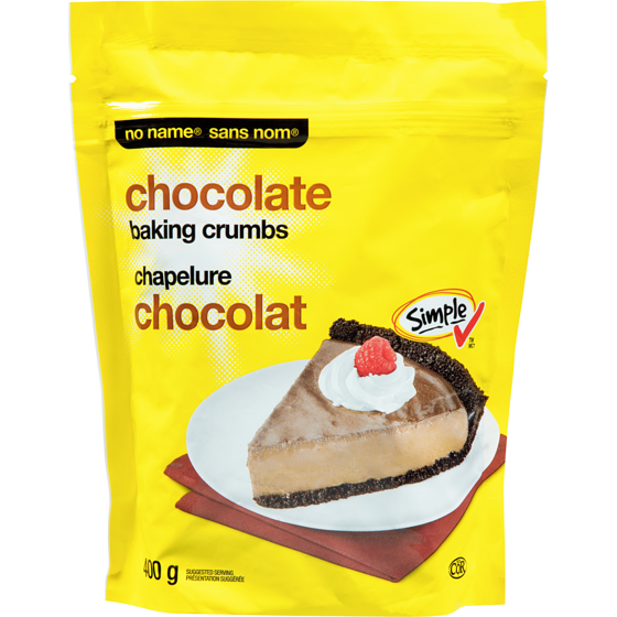 Sans Nom Chapelure au chocolat 400 g, 1,25 $/100g