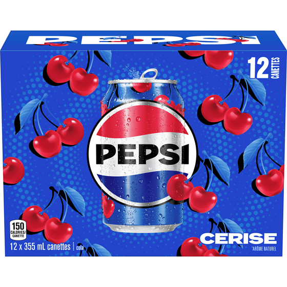 Pepsi Pepsi Cerise en Folie Boissons gazeuses 12x355.0 ml, 0,21 $/100ml
