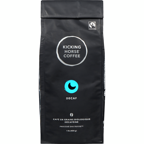 Kicking Horse Café En Grains Biologique Équitable Torréfaction Foncée, Decaf 454 g, 5,50 $/100g