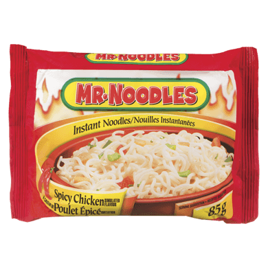 Mr Noodles Nouilles instantanées saveur de poulet épicé 85 g, 0,59 $/100g