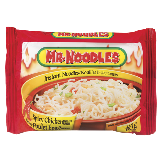 Mr Noodles Instant Noodles Spicy Chicken Simulated Flavour 85 g, $0.81/100g