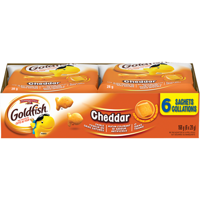Pepperidge Farm Goldfish  Cheddar (28 g, 6 paquet) 6x28.0 g, 1,49 $/100g