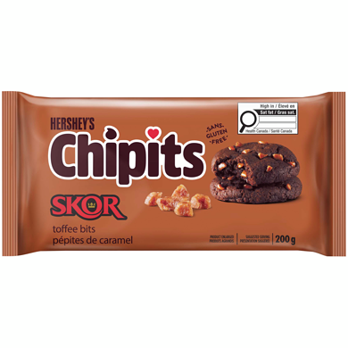 Hershey's Chipits Skor Toffee Bits Baking Candy 200 g, $3.75/100g