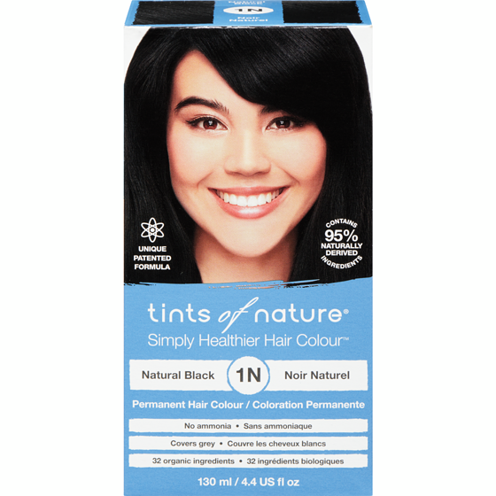 Tints of Nature Hair Colour, Natural Black 1N 130 ml, $14.61/100ml