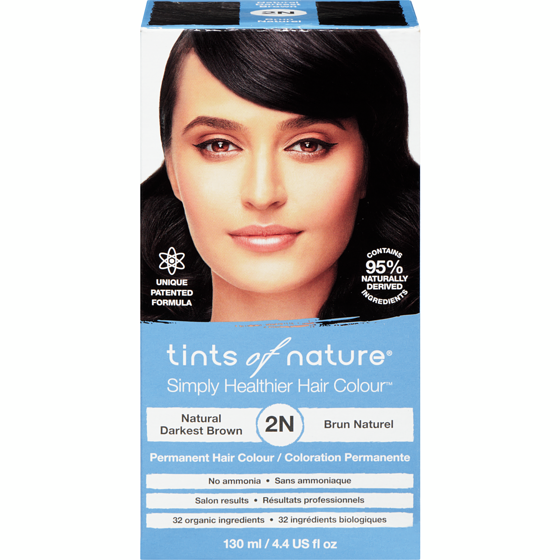 Tints of Nature Hair Colour, Natural Darkest Brown 2N 130 ml, $14.61/100ml