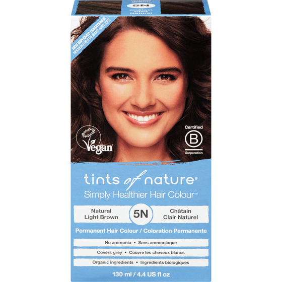 Tints of Nature Hair Colour, Natural Light Brown 5N 130 ml, $14.61/100ml
