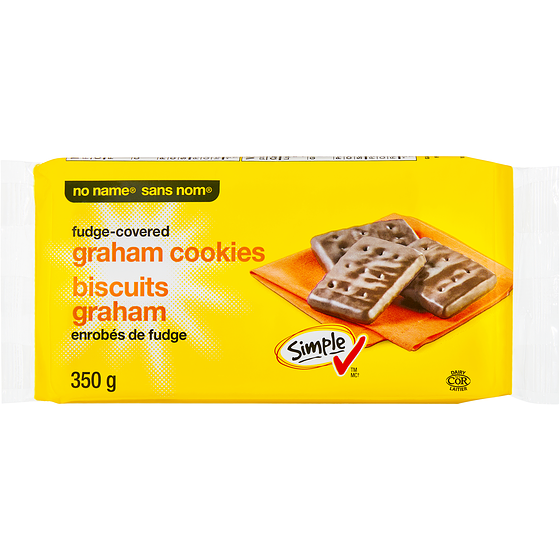 No Name Fudge-Covered Graham Cookies 350 g, $1.00/100g