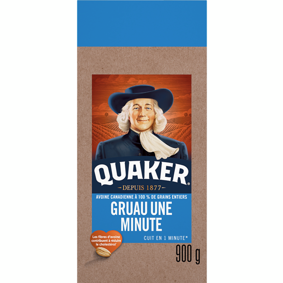 Quaker Gruau une minute 900 g, 0,44 $/100g