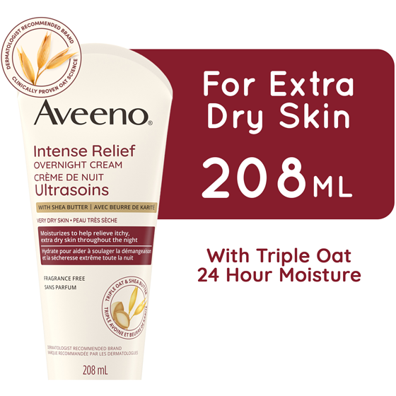 Aveeno Intense Relief Overnight Cream 208 ml, $6.73/100ml