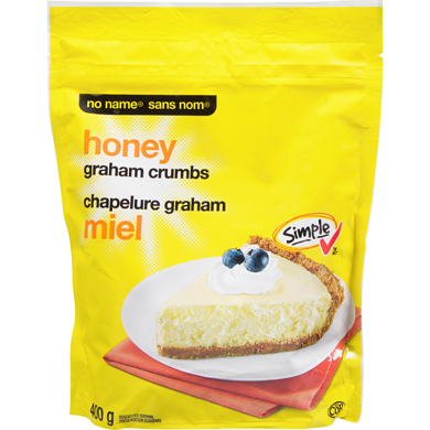 No Name Honey Graham Crumbs 400 g, $1.13/100g