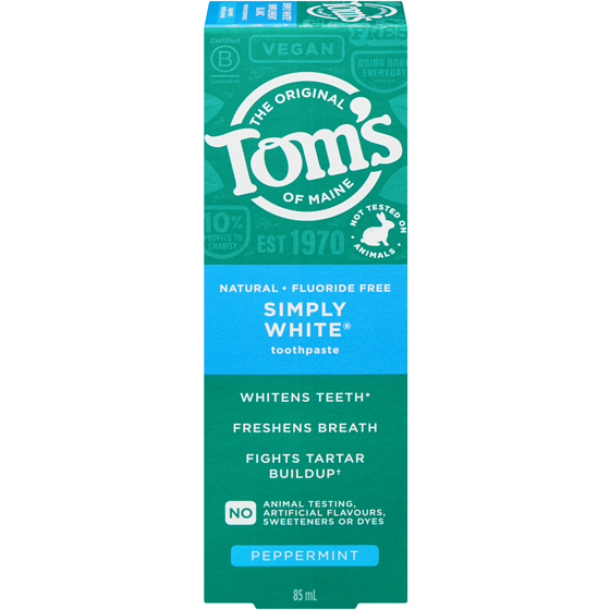 Tom's of Maine Whole Care Natural Toothpaste with Fluoride, Spearmint 85 ml, $7.05/100ml