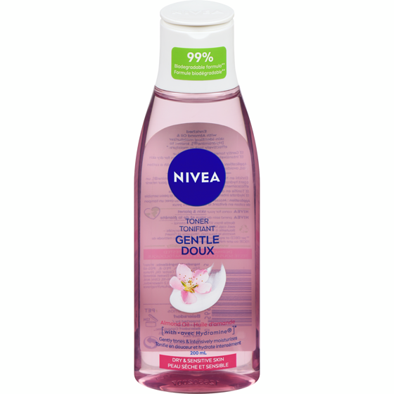 Nivea Natural Almond Oil & Hydra IQ Gentle Toner 200 ml, $4.50/100ml
