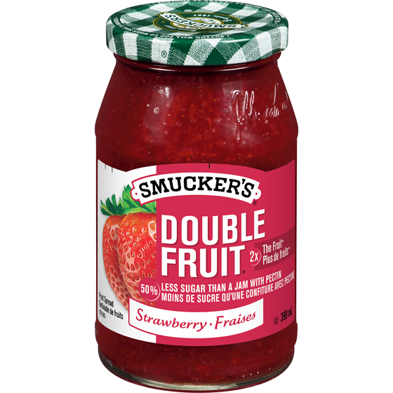 Smuckers Double Fruit Strawberry Fruit Spread 390 ml, $2.05/100ml