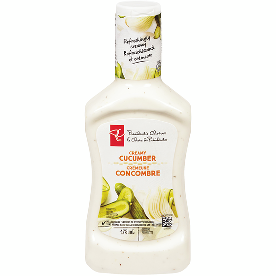 Vinaigrette crémeuse au concombre PC