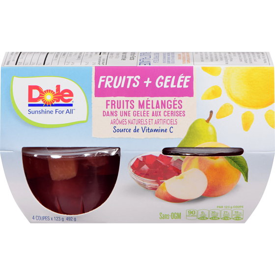 Dole Fruits mélangés dans une gelée aux cerises 4x123.0 g, 0,87 $/100g