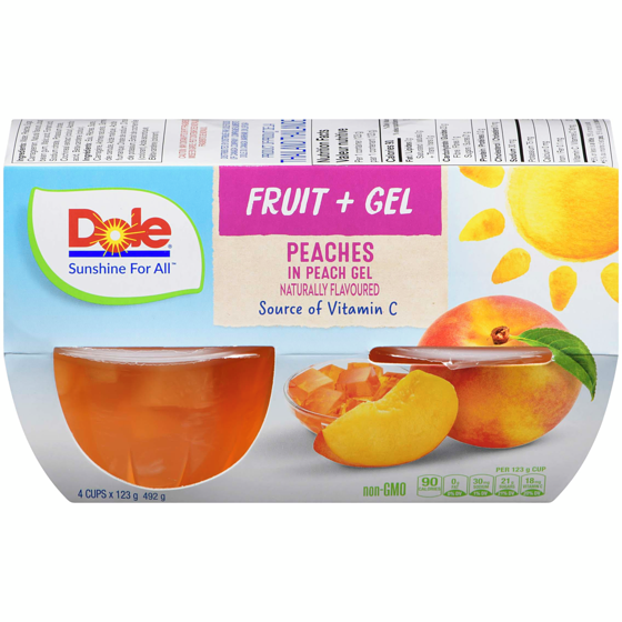 Dole Parfait Fruit in Peach Gel, Peach 4x123.0 g, $0.71/100g