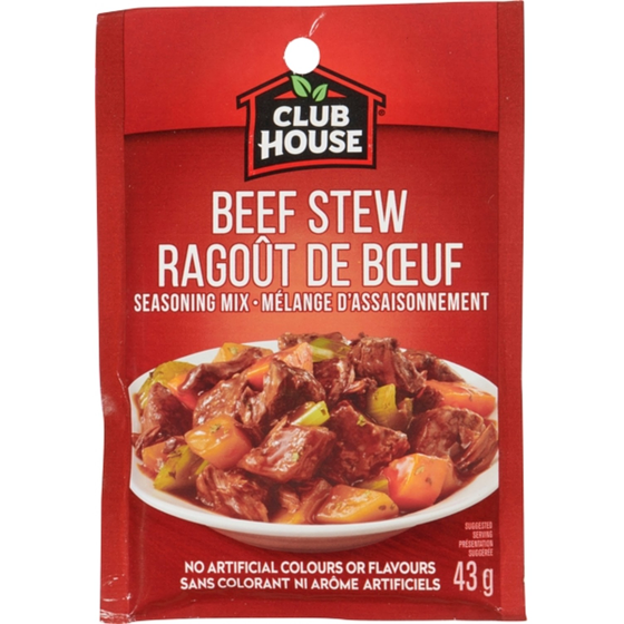 Club House Beef Stew Seasoning Mix 43 g, $2.33/100g