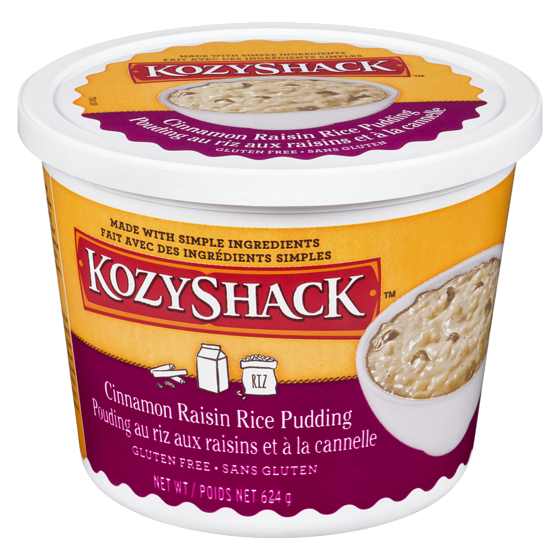 Kozy Shack Rice Pudding, Cinnamon Raisin 624 g, $0.72/100g