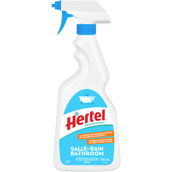 Hertel Biodégradable Nettoyant Salle de Bains Éclat d'Agrumes 700 ml, 0,54 $/100ml