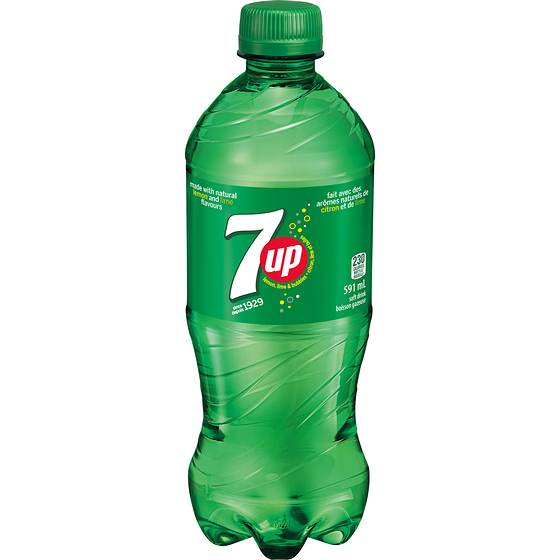 7Up Soda       591 ml, $0.51/100ml
