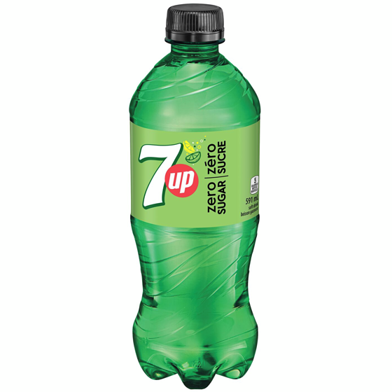 7 UP Zéro boissons gazeuses 591 ml, 0,56 $/100ml