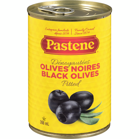 Pastene Pitted Olives 398 ml, $0.95/100ml