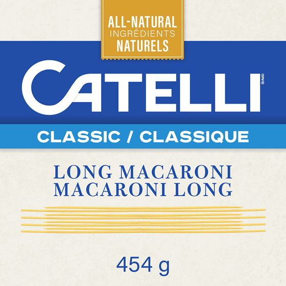 Catelli Pâtes Classiques, Macaroni Long 454 g, 0,39 $/100g