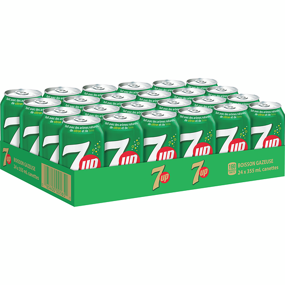 7 UP Boissons gazeuses 24x355.0 ml, 0,18 $/100ml