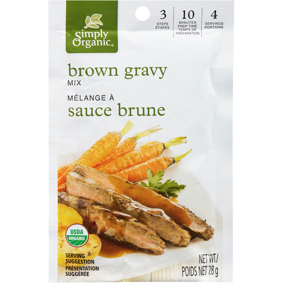 Simply Organic Préparation pour sauce brune 28 g, 10,68 $/100g