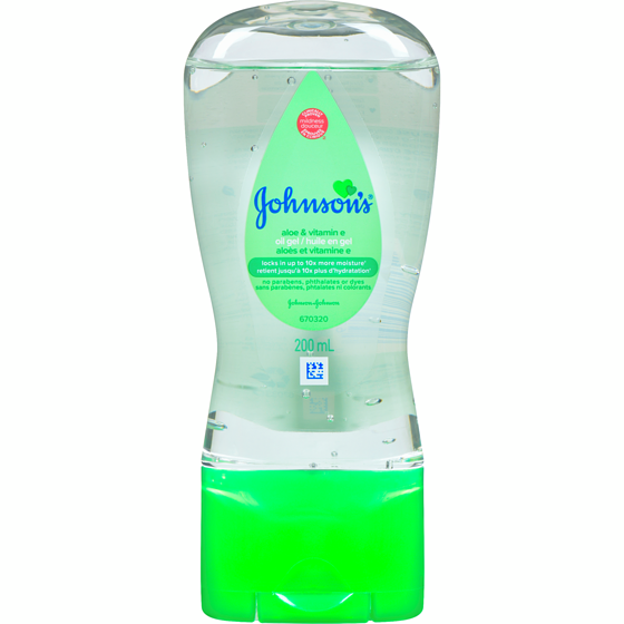 Johnsons Huile pour bébé en gel 200 ml, 3,75 $/100ml