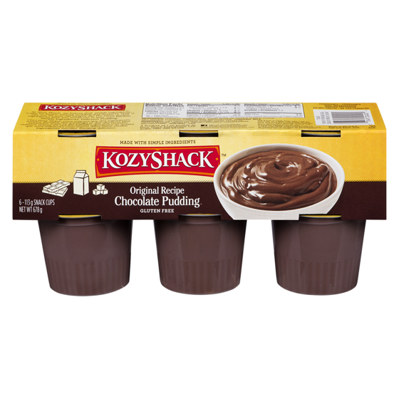 Kozy Shack Dutch Chocolate Pudding Cups 6x113.0 g, $0.81/100g