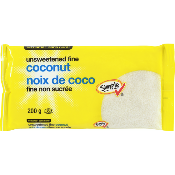 Sans Nom Noix de coco fine et non sucrée 200 g, 2,00 $/100g