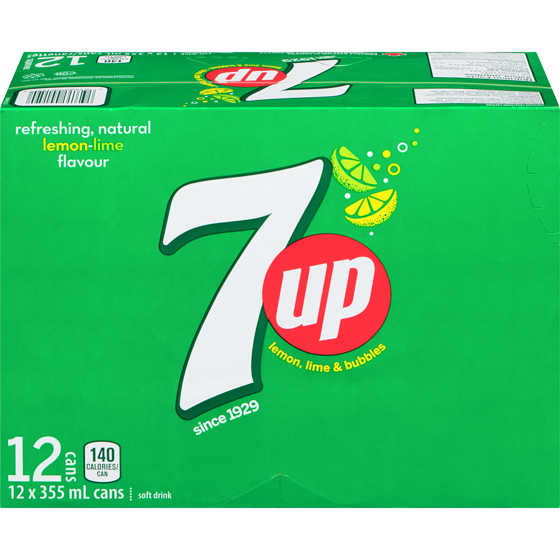 7Up Soda 12x355.0 ml, $0.21/100ml