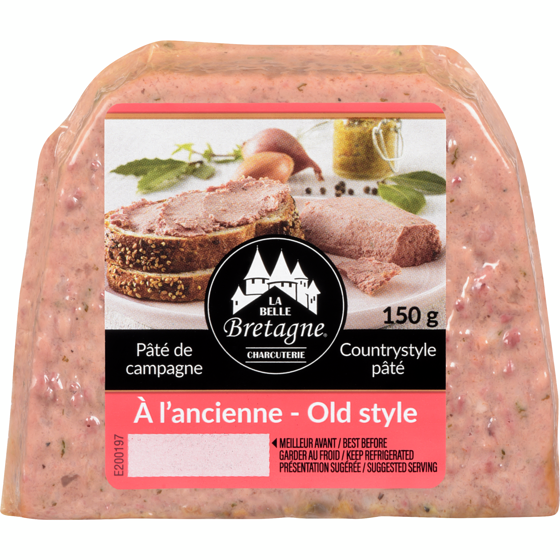 La Belle Bretagne Glazed Countrystyle Pâté, Old Style 150 g, $3.66/100g