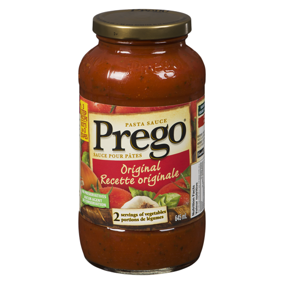 Prego Pasta Sauce, Original 645 ml, $0.66/100ml