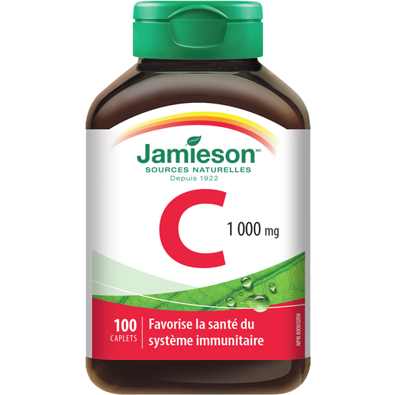 Jamieson Caplets de vitamine C 1000 mg 100 ea, 0,16 $/1ch