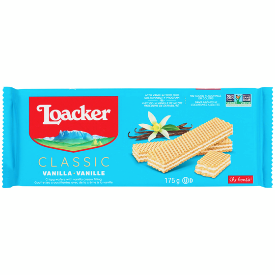 Loacker Gaufrettes à la vanille 175 g, 2,28 $/100g