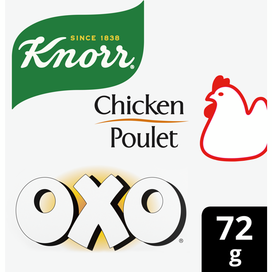 Knorr Oxo Sachets For Rich Deep Chicken Flavour Low Salt 72 g, $5.54/100g