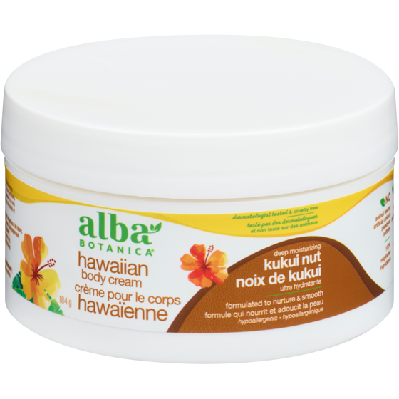 Alba Botanica Hawaiian Body Cream Deep Moisturizing Kukui Nut 180 ml, $6.66/100ml