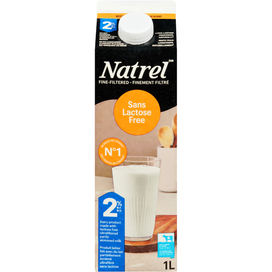 Natrel Lactose Free 2% Dairy Product (1L) 1 l, $0.47/100ml