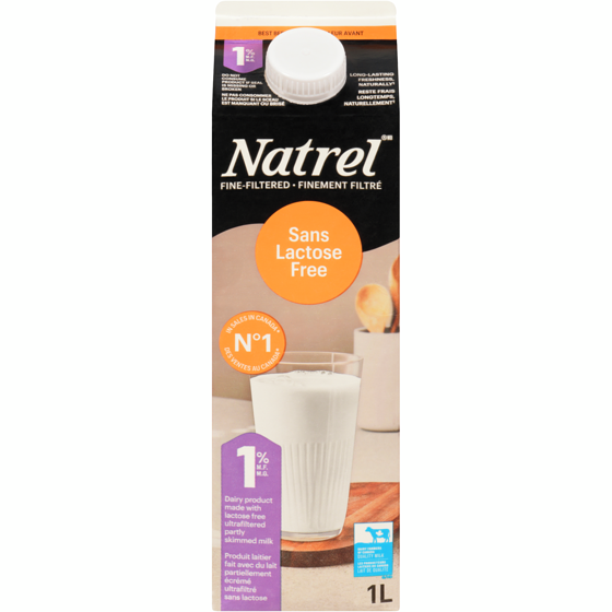 Natrel Lactose Free 1% Dairy Product (1L) 1 l, $0.47/100ml