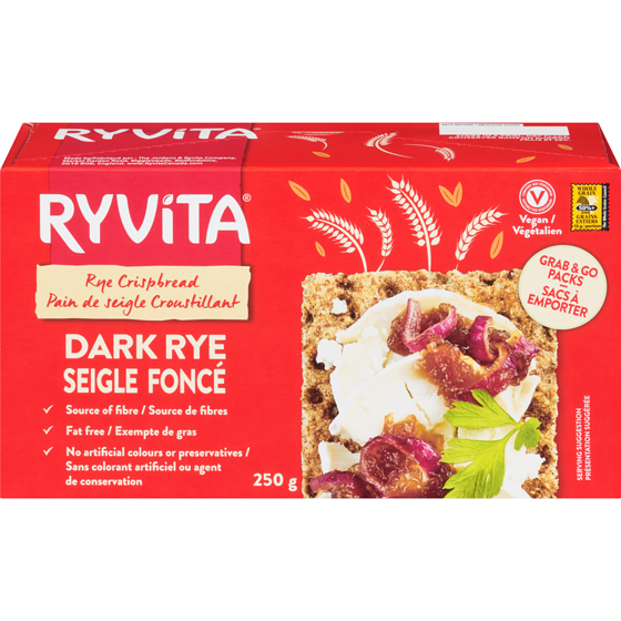 Ryvita Pain croustillant au seigle foncé 250 g, 2,00 $/100g